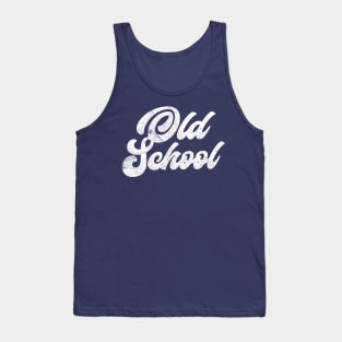 OLD SCHOOL / Retro Style Original Design Tank Top